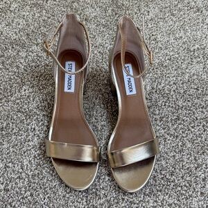 gold STEVE MADDEN irenee heels